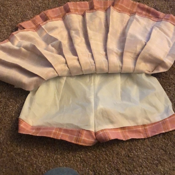 Pink plaid pleated high waist school girl skirt size small - Picture 8 of 14